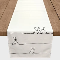 Easter Bunnies Contour 3 16" x 72" Poly Twill Table Runner