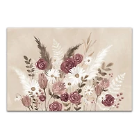 Boho Flowers 36" x 24" Canvas Wall Art