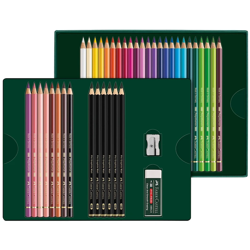 Faber-Castell Polychromos & Graphite Matte 40-Piece Pencil Set