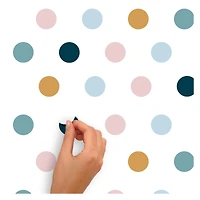 RoomMates Pink, Yellow & Blue Dot Peel & Stick Wall Decals