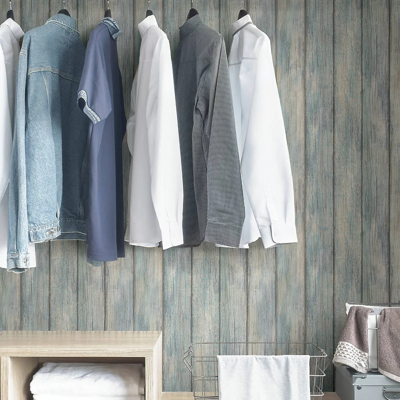 InHome Nantucket Plank Peel & Stick Wallpaper