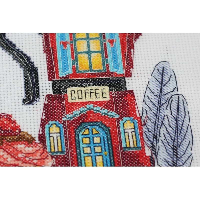 Abris Art Coffee House Counted Cross Stitch Kit