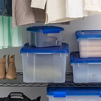 IRIS® Letter & Legal Size Element Resistant Clear File Box