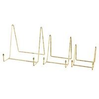 Gold Metal Wide Triangle Display Easel Set