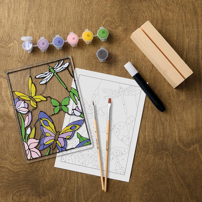 Butterflies in Nature Paint-by-Number Acrylic Surface Kit by Artist's Loft®