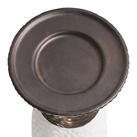 American Art Decor Twin Crucibles 2-Piece Table Top Candle Holder Set in - 15.25" x 4.5