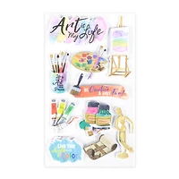 Painting Dimensional Stickers by Recollections™