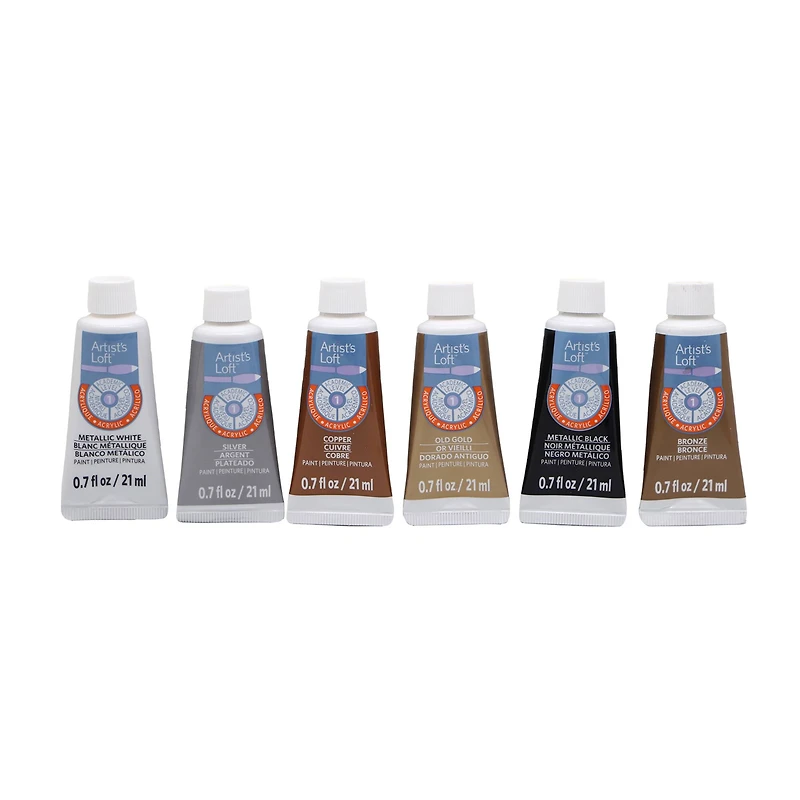 Artist's Loft® Metallic Acrylic Paint Set, 6 Count