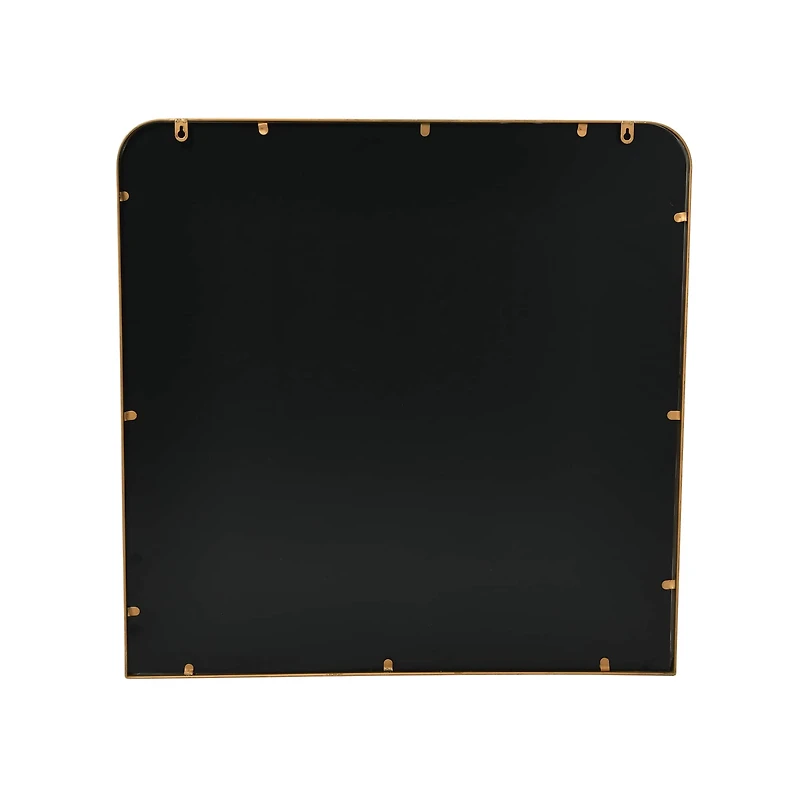 Hello Honey® Brass Finish Square Metal Framed Wall Mirror