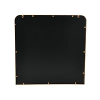 Hello Honey® Brass Finish Square Metal Framed Wall Mirror