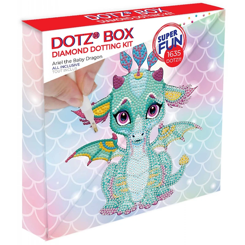 Diamond Dotz® Ariel the Baby Dragon DOTZ® BOX  Diamond Painting Kit