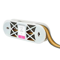 1.5" Yellow & Gray Stripes Belting Ribbon by Celebrate It®