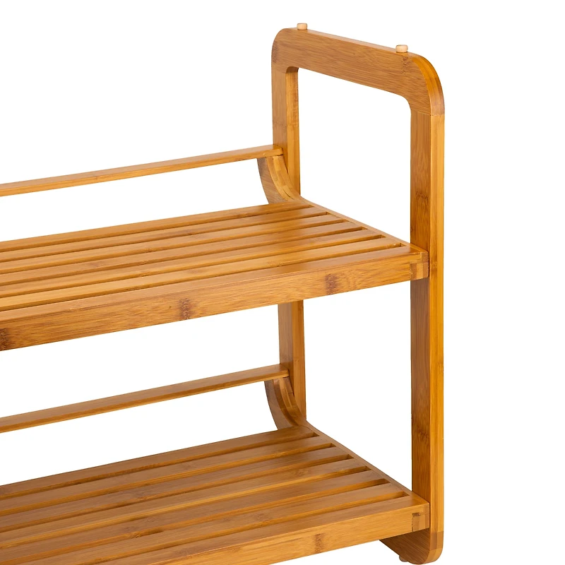 Organize It All Lohas Collection 2 Tier Stackable Shoe Rack