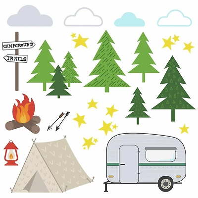 RoomMates Camping Peel & Stick Wall Decals