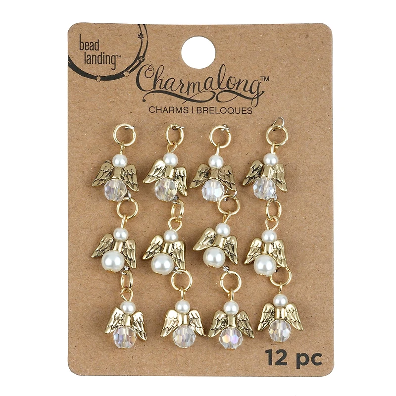 Charmalong™ Gold Angel Charms by Bead Landing™