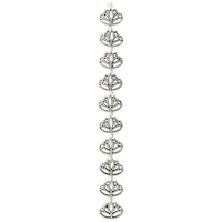 12 Pack: Silver Metal Lotus Beads, 16mm by Bead Landing™