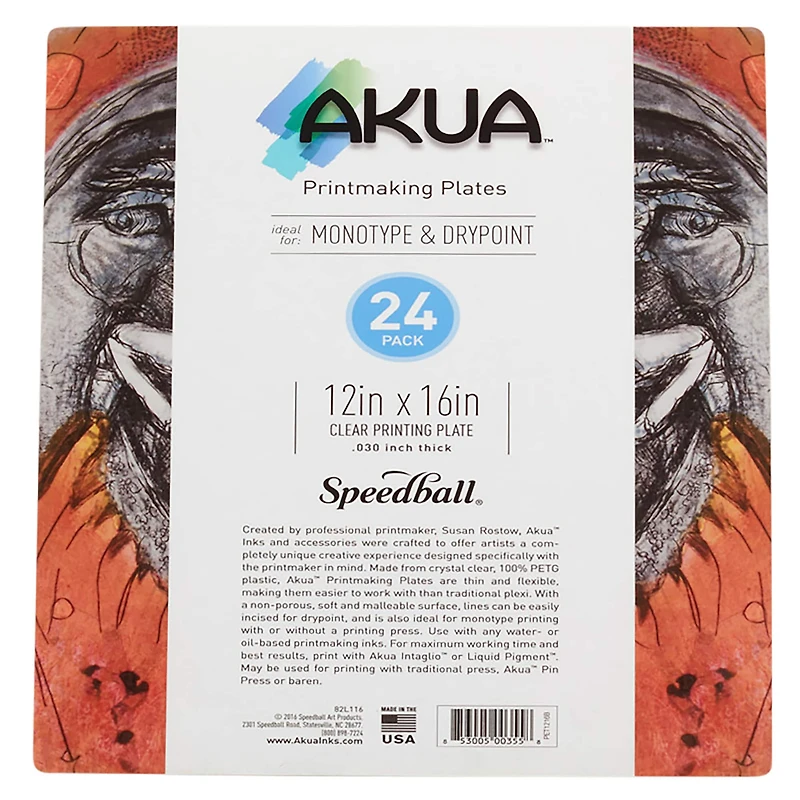 Speedball® Akua™ 12" x 16" Printing Plates, 24ct.