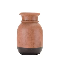 Dual-Tone Ceramic Candle Holder Set, 6" & 8"