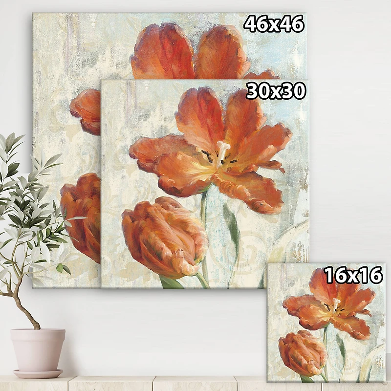 Designart - Orange Parrot Tuplip