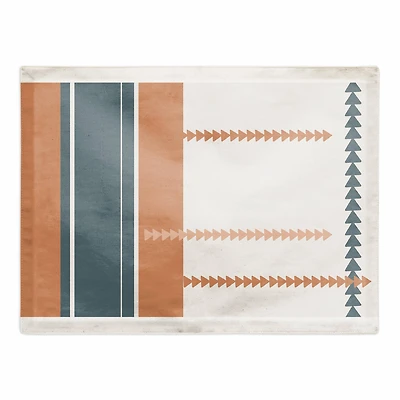 Stripes And Triangles 18" x 14" Cotton Twill Placemat