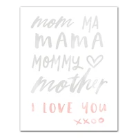Mom Names Canvas Wall Art