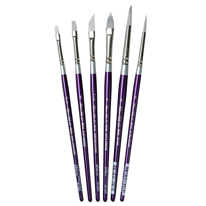 Silver Brush Limited Silver Silk 88® 6 Piece Creative Brush Set