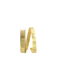 JAM Paper /8" x 25yd. Gold Woven Lame 2 Wired Ribbon