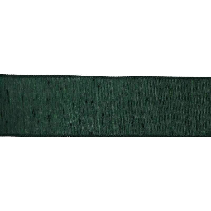 2.5" x 80ft. Green Faux Linen Wired Jumbo Ribbon by Celebrate It®