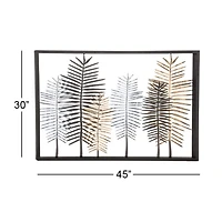 45" Black Iron Modern Wall Décor