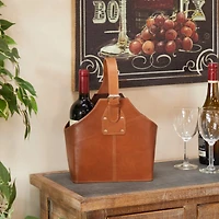 Tan Modern Wine Holder, 10" x 6" x 13"