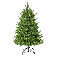 6 Pack: 4.5ft. Pre-Lit Canadian Balsam Fir Artificial Christmas Tree, Warm White LED Lights