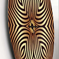 Designart 'Convex Symmetrical Ellipse Modern Wall Clock