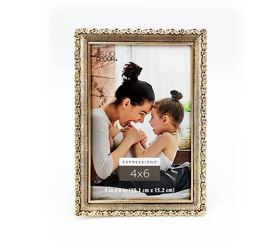 Expressions™ 4" x 6" Antique Gold Ornate Frame by Studio Décor®