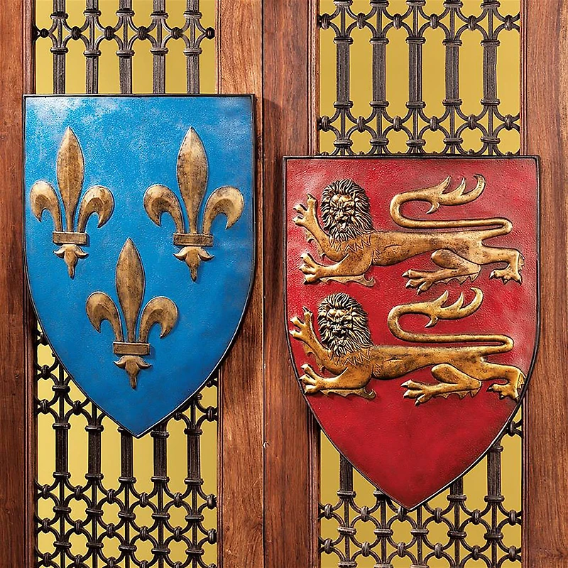 Design Toscano Grand Arms of France Wall Shield Collection Set