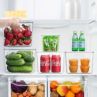 Sorbus Small, Medium & Large Clear 6 Bin Set