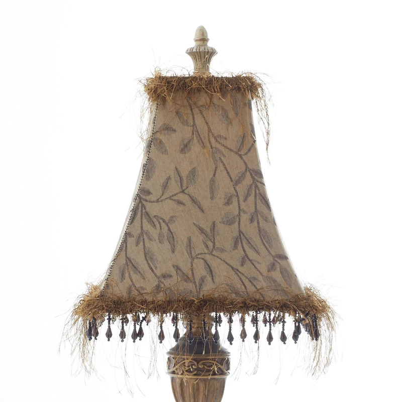 Brass Metal Tuscan Table Lamp, 33" x 10" x 10"