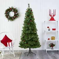 7ft. Unlit White Mountain Pine Artificial Christmas Tree