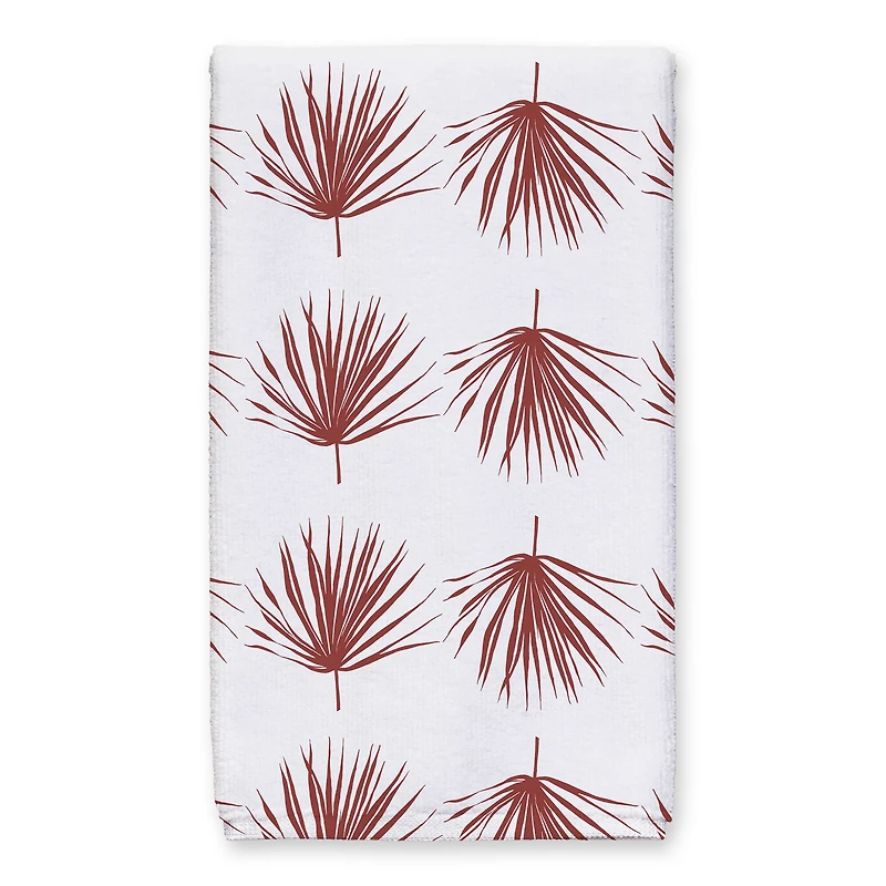 Terracota Palm Leaf 16" x 25" Tea Towel Set of 2