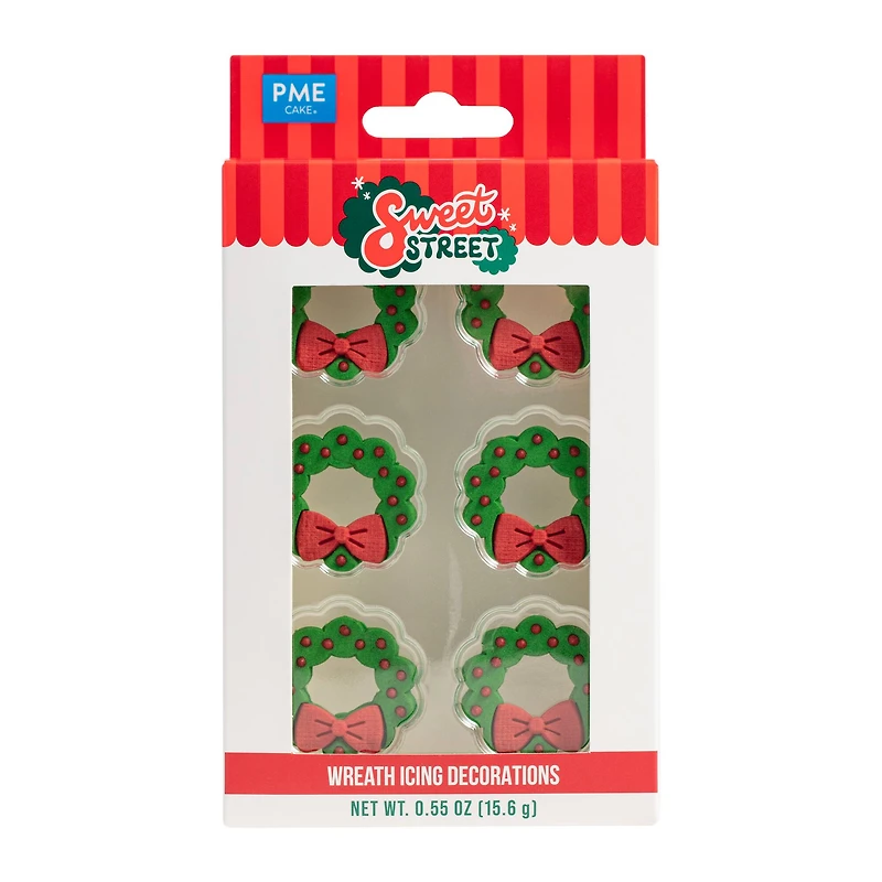 PME Cake Sweet Street® Jumbo Wreath Icing Decorations