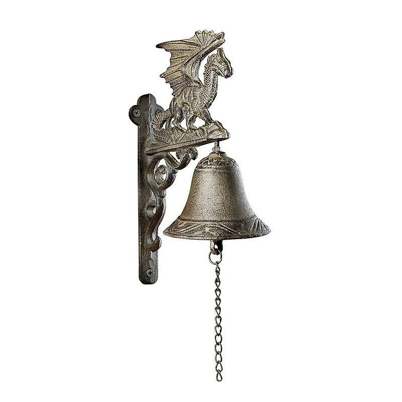 Design Toscano Dragon of Murdock Manor Gothic Iron Bells, 2ct.