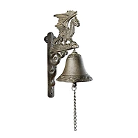 Design Toscano Dragon of Murdock Manor Gothic Iron Bells, 2ct.