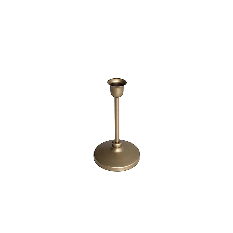 12 Pack: 6.3" Gold Metal Candle Holder by Ashland®