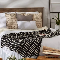 DII® Black Urban Jacquard Throw