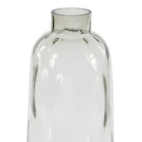 17" Gray Coastal Glass Vase