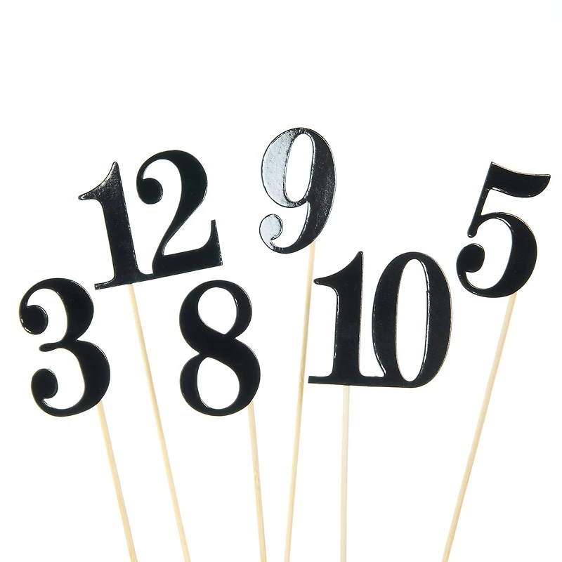 1-12 Black Table Numbers by Celebrate It™