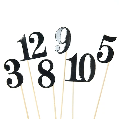 1-12 Black Table Numbers by Celebrate It™