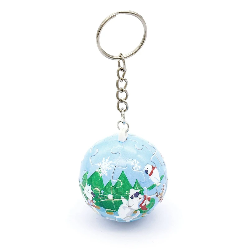 Winter Snow 3D Puzzle Keychain by Creatology™