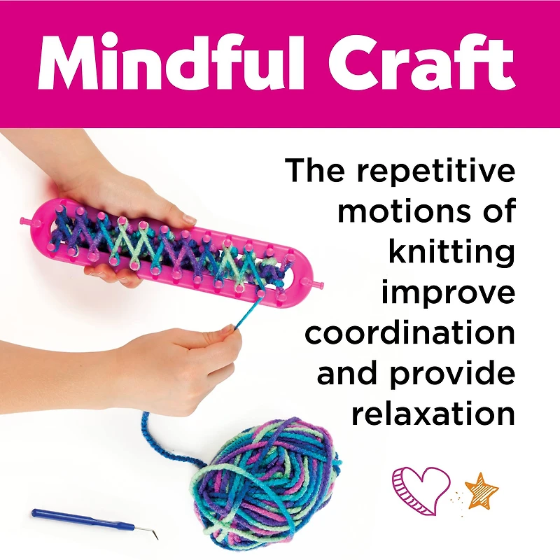 Creativity for Kids Quick Knit Button Scarf Kit