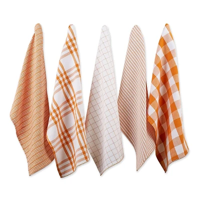 DII® Pumpkin Spice Farmhouse Woven Dishtowel Set