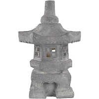 20" Solar Powered LED Pagoda Outdoor Garden Statue